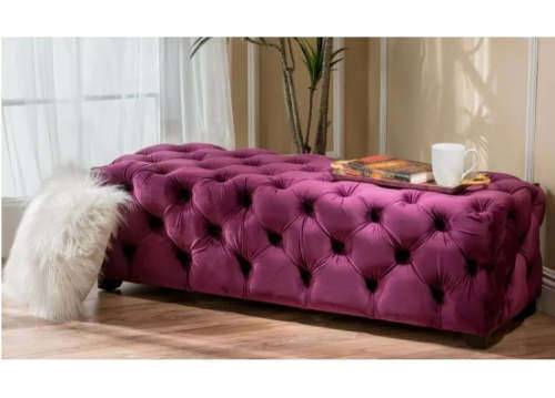 Bed Side Full buttoned Ottoman