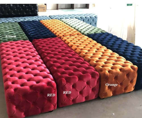 Bed Side Full buttoned Ottoman