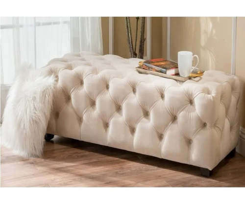 Bed Side Full buttoned Ottoman