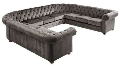 Big U shape chesterfield
