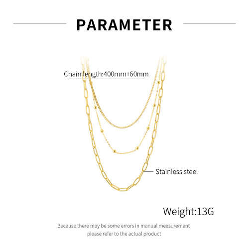Layered Chain Link Necklace