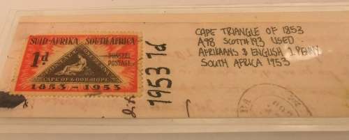 2 x Rare SA Stamp Bookmarks 1953 -1955 (CLEARANCE)