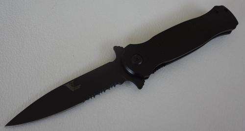 Black Tactical Flick Knife Victory Cloud