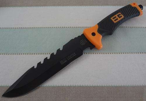 Black & Orange Survival Knife