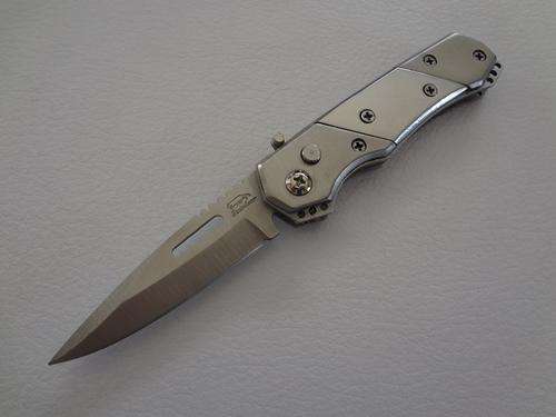 Silver Flick Pocket Knife