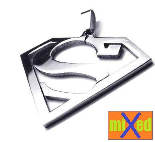 Superman Stainless Steel Pendant with Chain