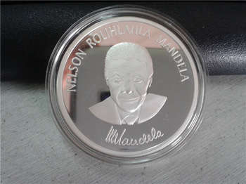 In Memory of Nelson Mandela Silver Clad Medallion