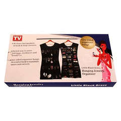 Little Black Dress Hanging Jewellery Organizer