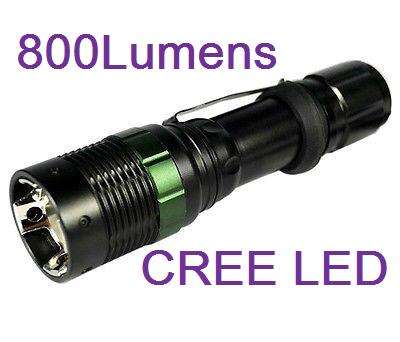 800 Lumen Luxeon 3 watt LED Torch -- Rechargeable