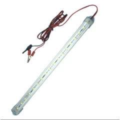 60cm 12V 10W 42 LED High Power Strip Hard Light Bars With Battery clips