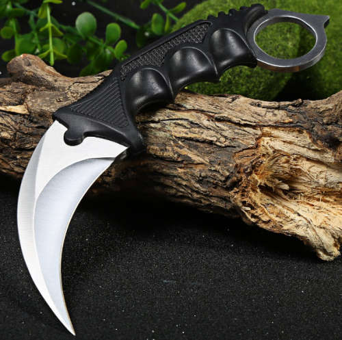 Counter Strike Titanium Karambit Knife fox Claws necklace knife with Housing