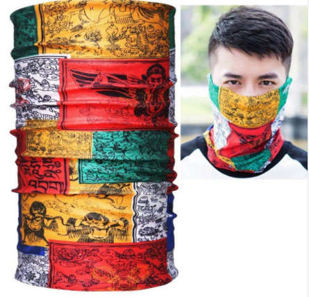 Bandana - Face Mask/Shield - Multipurpose seamless Sport tube scarf