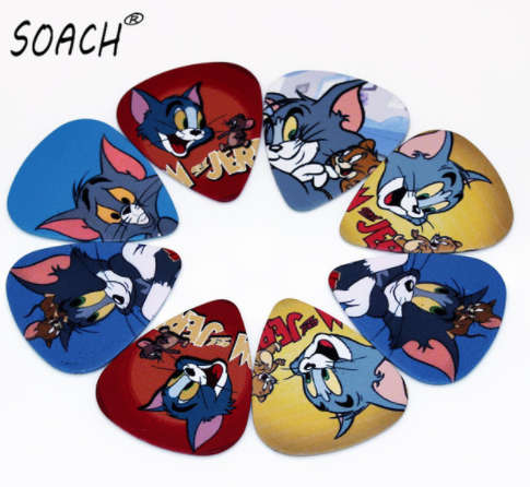 Guitar Picks10pcs 0.71mm Two Sided - Tom and Jerry