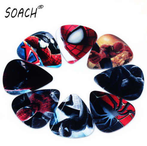 Guitar Picks10pcs 0.71mm Two Sided - Spiderman