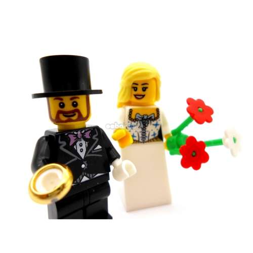 Building Blocks - Lego compatible - MiniFigure - MF384_Bride&Groom -Wedding