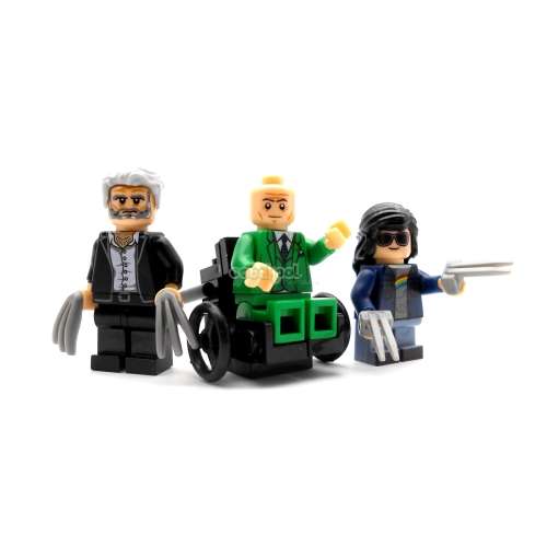 Building Blocks - Lego compatible - MiniFigure- MF0263 Logan  Wolverine; Laura Child and Prof X