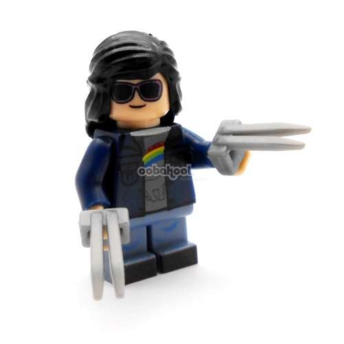 Building Blocks - Lego compatible - MiniFigure- MF0263 Logan  Wolverine; Laura Child and Prof X