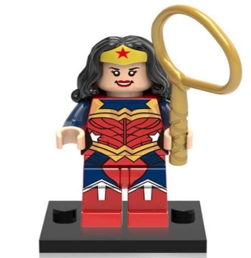 Building Blocks - Lego compatible - MiniFigure-MF167- Wonder Woman Two  Faced with whip