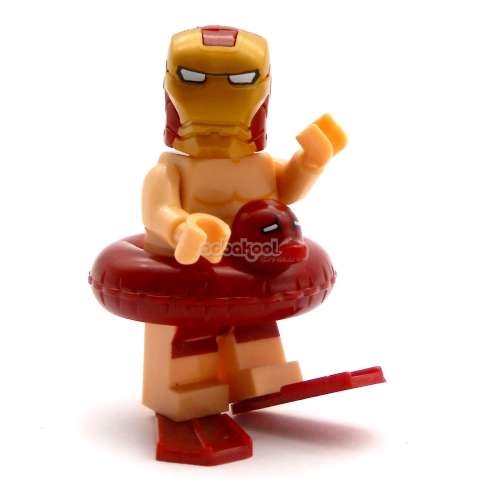Building Blocks - Lego compatible - MiniFigure - MF145-Avengers-Superhero-Pool Party- Iron man