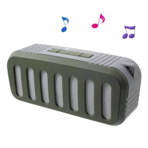 *CLEAR*Rugged New Rixing NR-2013 Speaker Bluetooth (Green)
