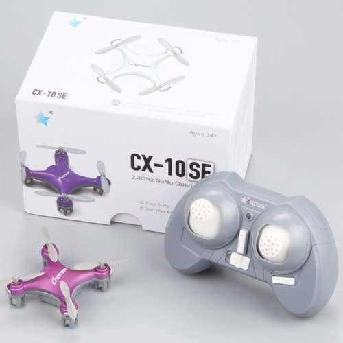 Mini Drone CHEERSON CX-10SE 2.4GHz NaNo Quad-copter (Matt Purple)