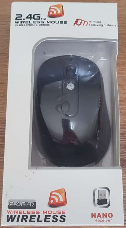 Wireless Optical  Mouse -Black-
