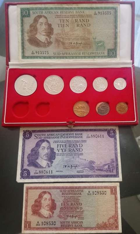 NICE SOUTH AFRICAN COIN & NOTE COLLECTION  ( READ DESCRIPTION)