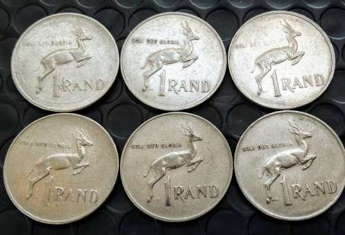 R1 Collection  (6x coins) 1977 x2 + 1987 x2 +1988x2