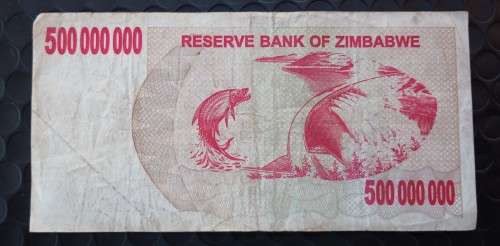 Zimbabwe 500 Million Dollars