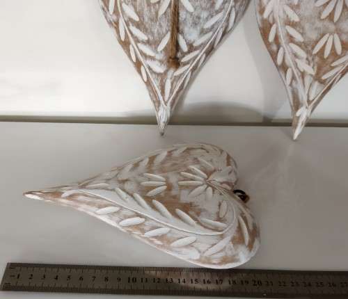3 x Wooden Hearts