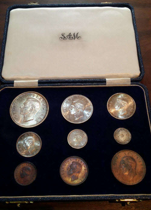 1952 SA Short Proof Set in Original SA Mint Box Only Mintage 3500 - R1 Start