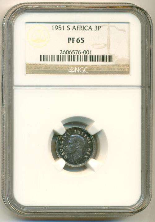 1951 3 Pence Proof ***PF65**