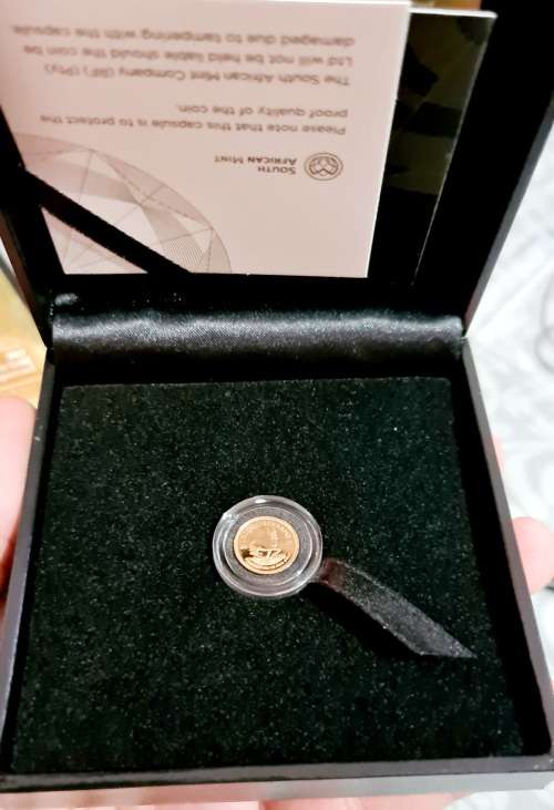 1/20oz Gold Proof Krugerrand in collectors box