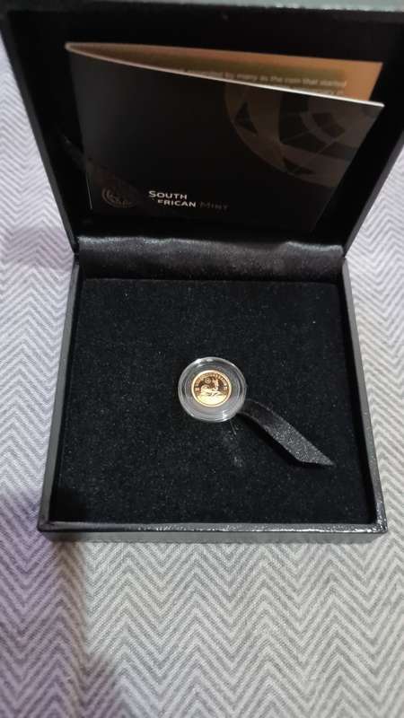 1/20oz Gold Proof Krugerrand in collectors box