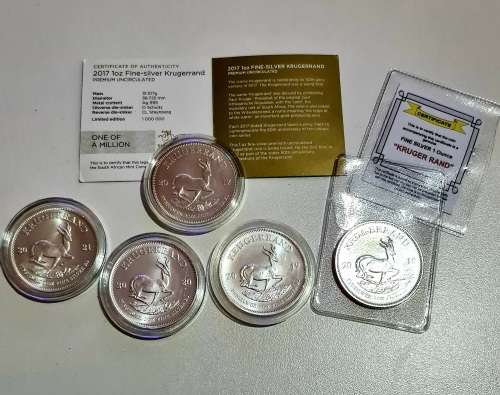 1oz Silver Krugerrands Set