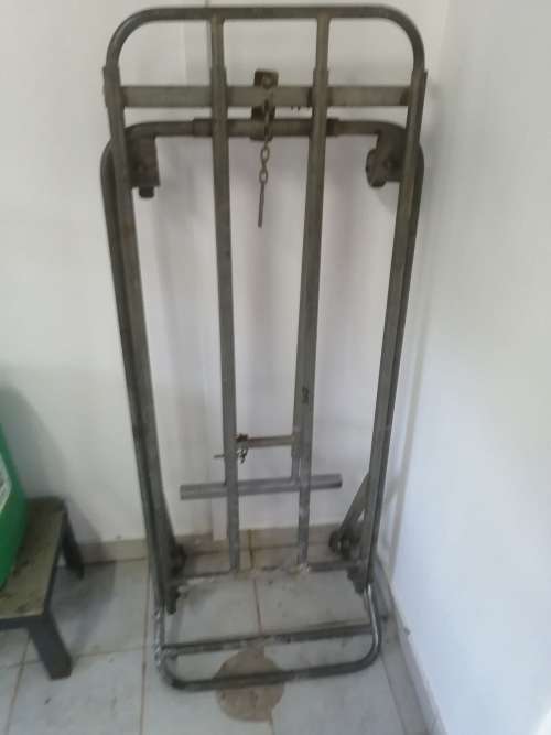 Steel collapsible display trolley