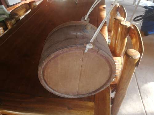 Oxwagon water barrel