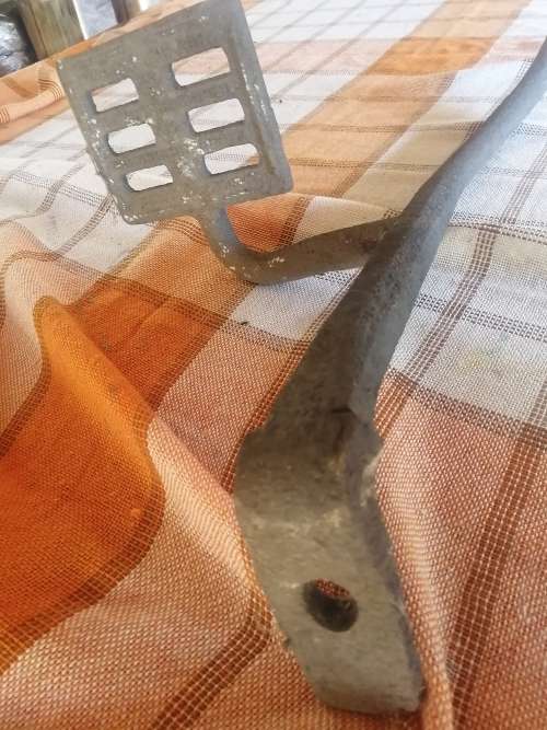 Antique horse cart steel step