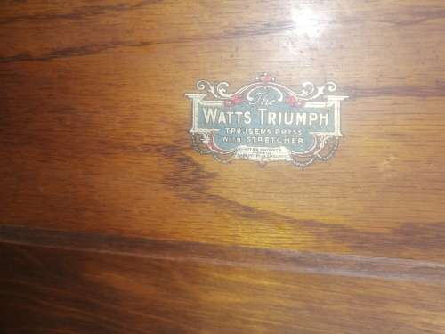 Trouser press from the past