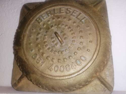 Small replica of Manhole astray used for advertising of product