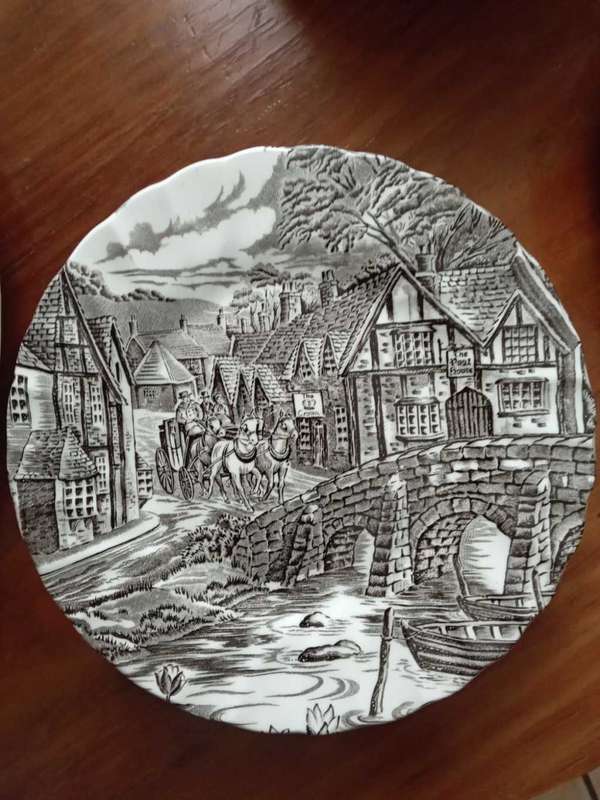 Rare Alfred Meakin The Post House Breakfast set Fine Bone China Vintage