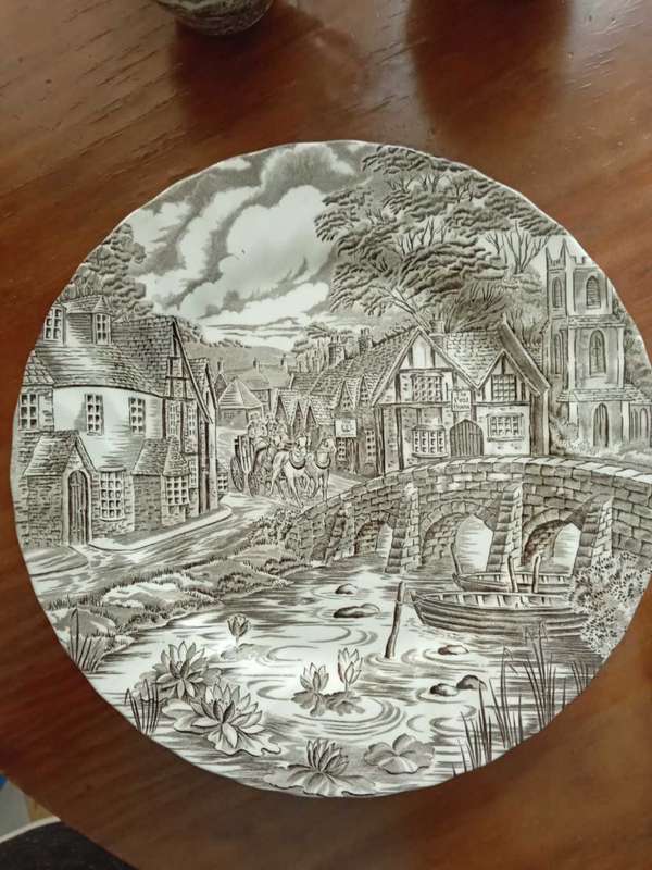 Rare Alfred Meakin The Post House Breakfast set Fine Bone China Vintage