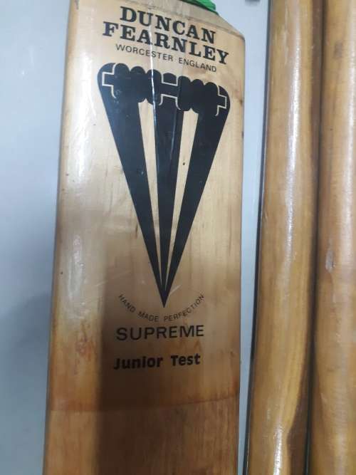 Cricket bat and poles (Duncan Fearnley England)