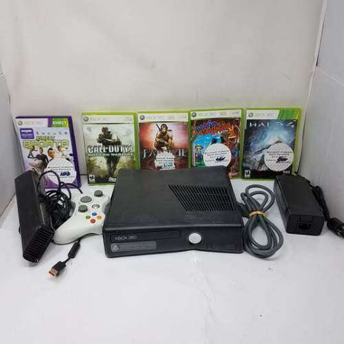 Kids Entertainment, Xbox 360 Console, 6 Games, 2 Controllers, HDMI Cable, Power Adapter, 100% Workin