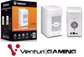 Business Combo Trendnet 2-Bay Nas Server Media Enclosure and Trendnet and Trendnet Router 5G
