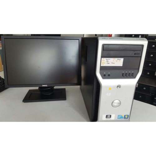 Video Editors Workstation PC, Intel Xeon 3.1 Ghz, 8GB Ram, 1TB, 1TB , WIFI, 20` inch Dell Monitor