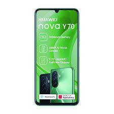 Huawei Nova Y70, GPU Turbo, 4GB, 64GB Storage, 4G LTE, Dual Sim, Android 12, 6000mAh Battery, 48MP