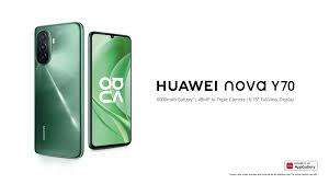 Huawei Nova Y70, GPU Turbo, 4GB, 64GB Storage, 4G LTE, Dual Sim, Android 12, 6000mAh Battery, 48MP