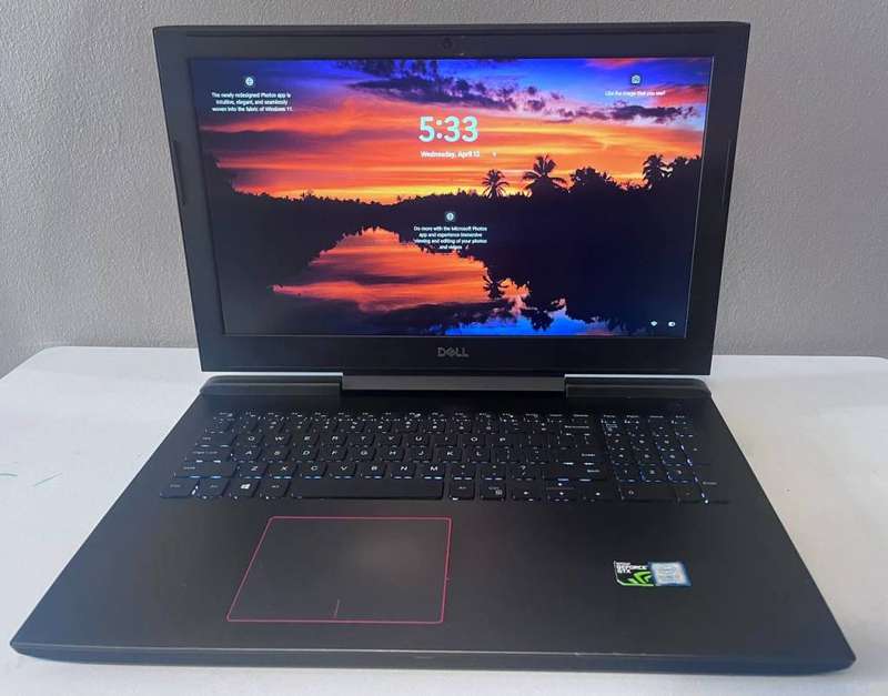 High End Gaming Dell G5 15, i7 7th Gen, 32GB Ram, 6GB GDDR5 GPU, 512GB M.2 Nvem SSD, 1TB HDD, WIFI