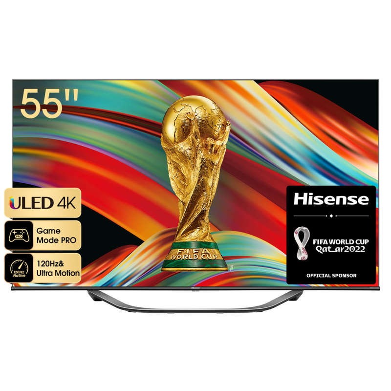 Brand New Boxed Android Hisense 55`U7H inch 4K, Smart Uled TV, Game Pro , Remote, 4 Years Warranty